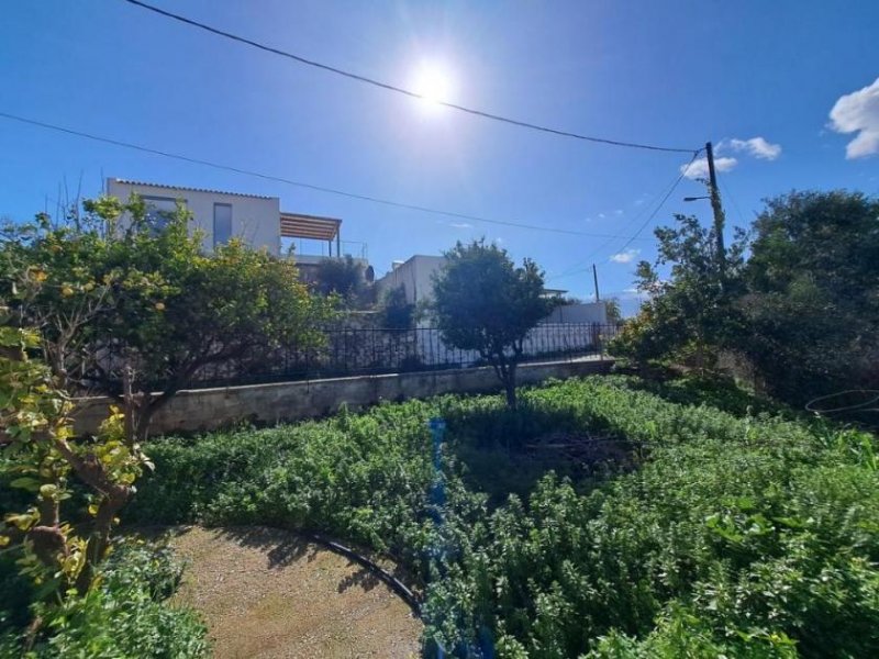 Plaka bei Chania Kreta: Freistehendes Haus mit Meerblick in Plaka zu verkaufen - zur Renovierung Haus kaufen
